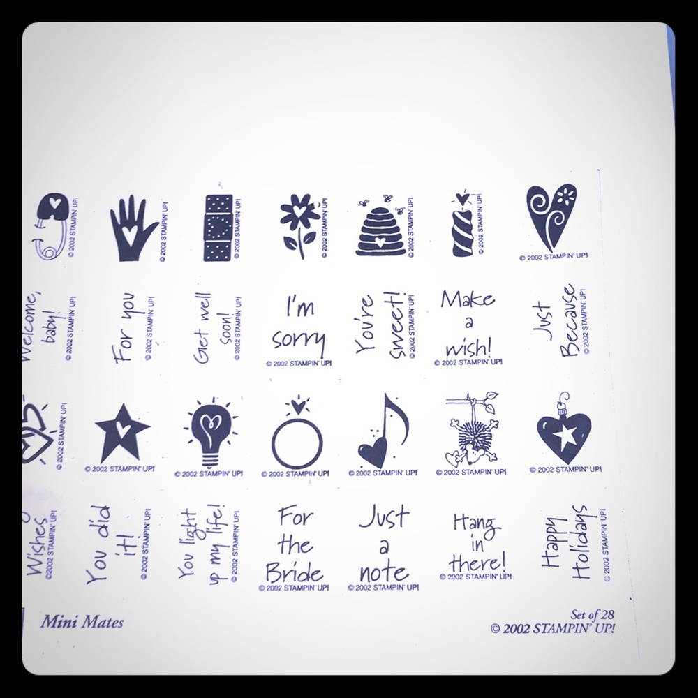 Stampin up. Mini mates 2002